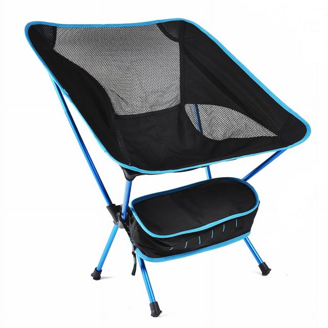 Chair Outdoor Folding Beach Chair Portable Mesh Back Aluminum Alloy Rack Camping Chair for Fishing