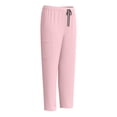 thumbnail image 4 of Penkiiy Ensemble Haut de Sarrau et Pantalon cargo pour Femmes en Tissu Extensible Respirant et Frais TG Rose, 4 of 9