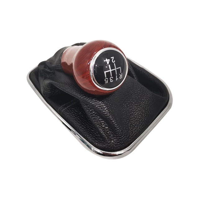 Yeacher 5 Speed Gear Knob Gaitor Boot Black Replacement for Bora MK4 1999-2004