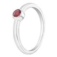 thumbnail image 2 of 925 Sterling Silver Simulated Garnet Birthstone CZ Ring For Little Girls Size 3, 2 of 4