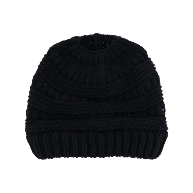 CTM® Tuque Tricotée Queue de Cheval d'Hiver (Femmes)
