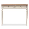 thumbnail image 3 of Baxton Studio Marqueterie Table pour Console en Chêne Vieilli et Blanchissant PRL15VM(AR)/M, 3 of 8