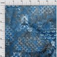 thumbnail image 3 of oneOone Polyester Spandex Medium Blue Fabric Abstracts Sewing Craft Projects Fabric Prints By Yard 56 Inch Wide, 3 of 4