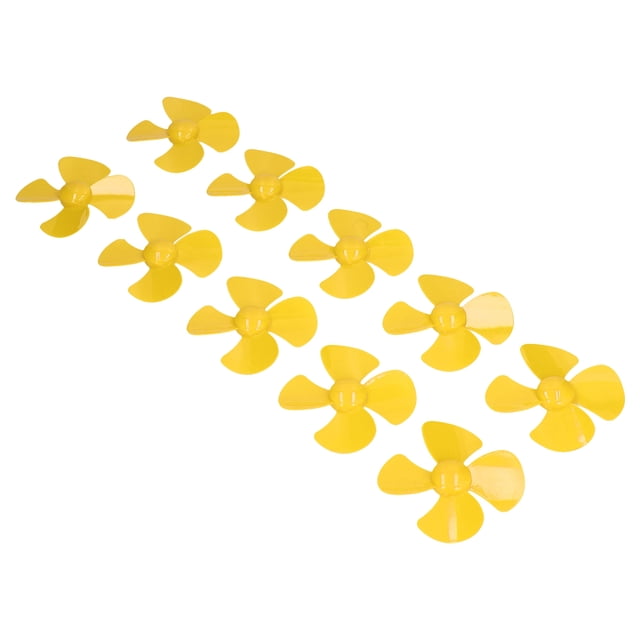 Plastic Propeller,10Pcs 60mm 4 Blades DIY Toy Propeller Propeller Replacement User-Friendly Design