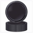 thumbnail image 1 of Assiettes à dessert rondes noires Unique Industries de 18 cm (70 unités), 1 of 3