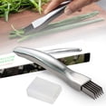thumbnail image 1 of Yhmxh Kitchen Gadgets Kitchen Essentials Stainless Steel Scallion Cutter Shredder Vegetable Scallion Shaving Knife Stainless Steel Scallion Cutter Kitchen Accessories Kitchen Aid Attachments, 1 of 8