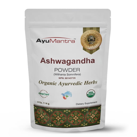 AyuMantra Ashwagandha Powder | Stress & Sleep Support | 114g