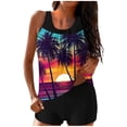 thumbnail image 2 of Weiqiqre Modest Swimsuits for Women Two Piece Bathing Suits Blouson Tank Top with Boyshorts Tummy Control Modest Swimsuits, 2 of 6