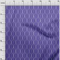 thumbnail image 3 of oneOone Rayon Purplish Blue Fabric Geometric Ogee Sewing Material Print Fabric by The Yard 56 Inch Wide, 3 of 4