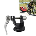 thumbnail image 3 of Universal Bike Trailer Coupler Steel Linker Trailer Hitch Adapter Mount Attachment with 2pcs Quick Release Rod (Black), 3 of 9