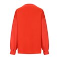 thumbnail image 5 of MeetoTime Oversized Long Sleeve Pullover for Women Fall Trendy V-Neck Loose Solid Color Sweatshirt Tops, 5 of 5