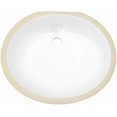thumbnail image 2 of American Imaginations 19.5-in. W Oval Bathroom Undermount Sink Set In White - Chrome Hardware AI-26603, 2 of 8