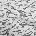 thumbnail image 1 of oneOone Cotton Poplin Gray Fabric Bird Craft Projects Decor Fabric Printed By The Yard 56 Inch Wide, 1 of 4