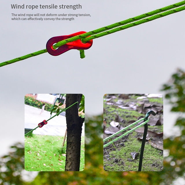 serony 4X Tent Lanyard Reflective Rope Wind Outdoor Accessories Cord High-strength Fine Workmanship DIY Prop Universal Outdoor Accessories Replaced Part Blue