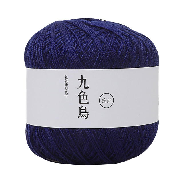 Rbaofujie Lace Thread DIY Woven Cotton Mercerized Baby Fine Cotton Thread Crochet Yarn