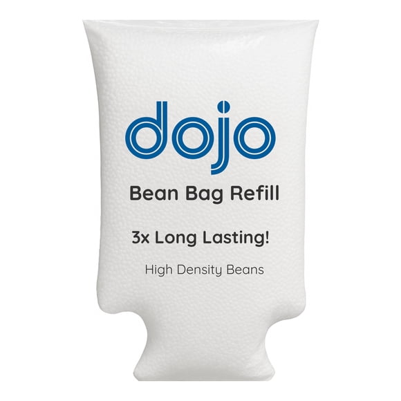Dojo Recharge de Remplissage pour Pouf 200 L – 3X Longue Durée – Billes de Polystyrène à Haute Densité pour Poufs, Chaises Longues, Flotteurs de Piscine, Oreillers et Bricolages