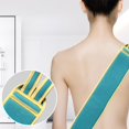 thumbnail image 4 of Birdeem Exfoliating Back Scrubber with Handles, 23 Inch Double-Sided Back Exfoliator Body Scrub Towel, Exfoliating Washcloth Bath Tool for Use in Shower, Back Washer To Deep Clean Your Skin- Blue, 4 of 9