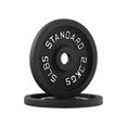 thumbnail image 2 of HAJEX Standard Cast Iron Round Weight Plates Set 1 inch - 340LB Set - (5LB, 10LB, 25LB, & 45LB), 2 of 6