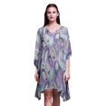 thumbnail image 1 of Bimba Sortie de Plage à Plumes Kaftan de Bikini Couvre-Maillot Robe Midi pour Femmes Courte Caftan-S-L, 1 of 5