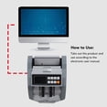 thumbnail image 3 of Money Counter Machine, Value Counting, Bill Counter Multi Currency, High Speed MG UG IR Banknote Bill Detector, Counterfeit Detection, with LCD Display, for Business, 3 of 7