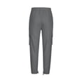 thumbnail image 4 of WRKEKC Cargo Pants for Men Pocket Patch Drawstring Multiple Pockets Straight Leg Work Pants Outdoor Fitness Pants for Active Wear, 4 of 5