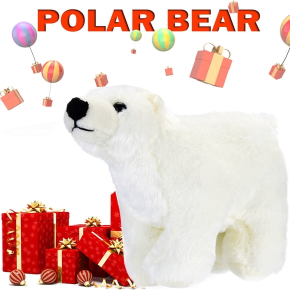 Riforla Cuddle Plush Polar Bear Stuffed Animal Toys Kawaii Floppy Collection Plush toy white