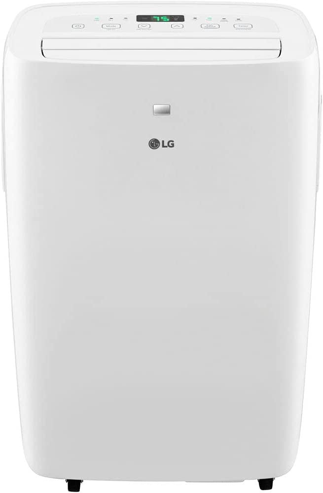 LG 6,000 BTU DOE / 8,000 BTU ASHRAE Portable Air Conditioner, Cools 250 Sq.Ft. 10' x 25' room size, Quiet Operation, LCD Remote, Window Installation Kit Included, 115V