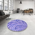 thumbnail image 4 of Ahgly Tapis d'Intérieur Lavable en Machine Carré Transitionnel Mauve Violet, 3 Pieds Carré, 4 of 7