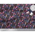 thumbnail image 2 of Soimoi Polyester Crepe Fabric Women,Balloon & Firecrackers Party Printed Craft Fabric by The Yard 52 Inch Wide, 2 of 3