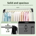 thumbnail image 4 of KK KINGRACK Clothes Drying Rack, Foldable Clothing Rack, for Indoor Outdoor, Stainless Steel, 4 of 9