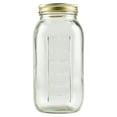 thumbnail image 2 of ZZkhGO Wide Mouth Half Gallon Glass Jar, Extra Large Canning Jar with Lid and Band, Airtight Pantry Storage Container for Home Preserving, 2 of 7