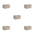thumbnail image 1 of relayinert Contenant de Rangement pour l'Organisation et Poignée en Corde Robuste Boîte de Rangement Pliable Beige 36*26*16 Ensemble de 5, 1 of 6