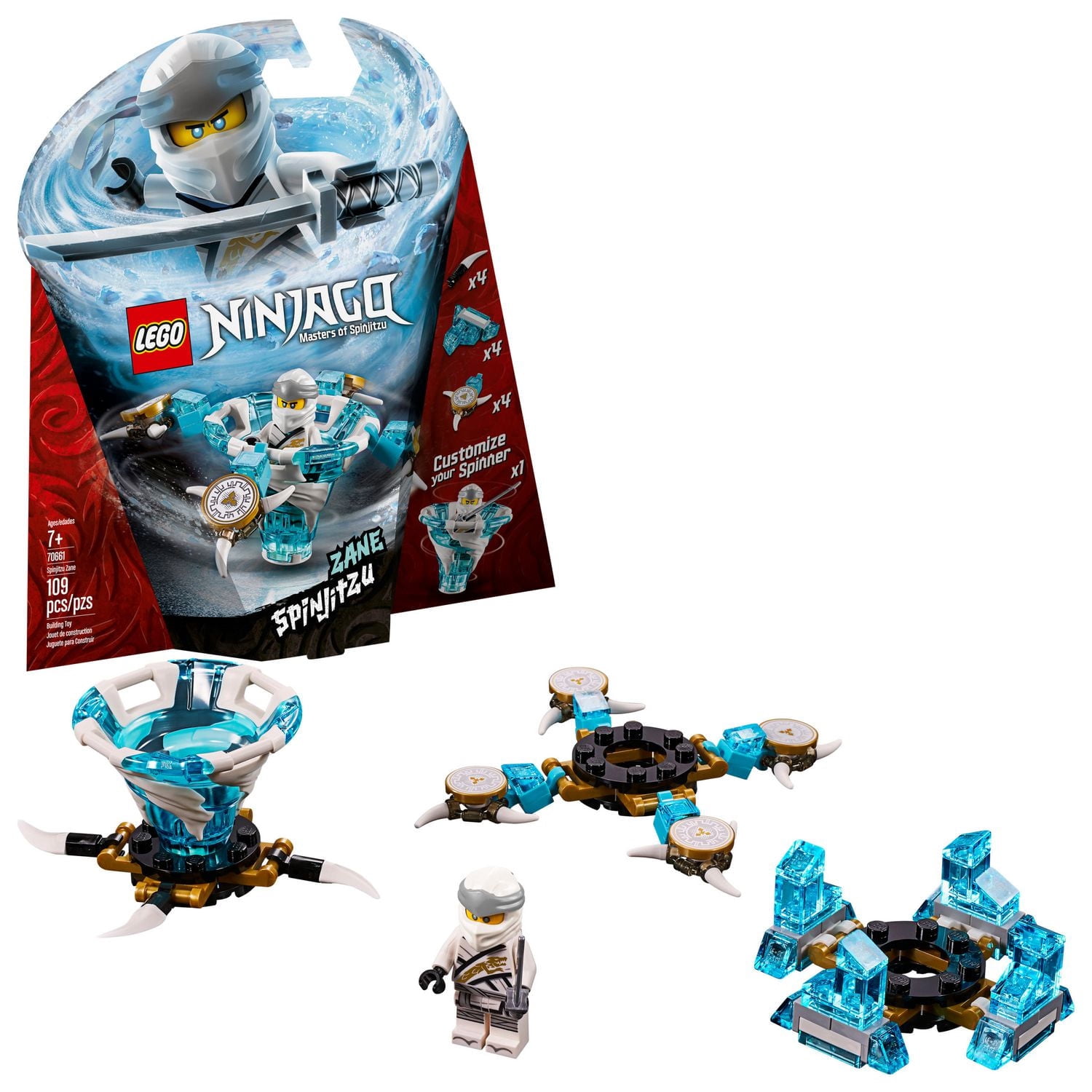 LEGO NINJAGO Spinjitzu Zane 70661 Building Kit (109 Piece