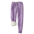 thumbnail image 1 of Timegard Lounge Pants pour Femmes Automne Hiver en Molleton Chaud Taille Élastique Pantalons Joggers Décontractés Confortables, 1 of 3