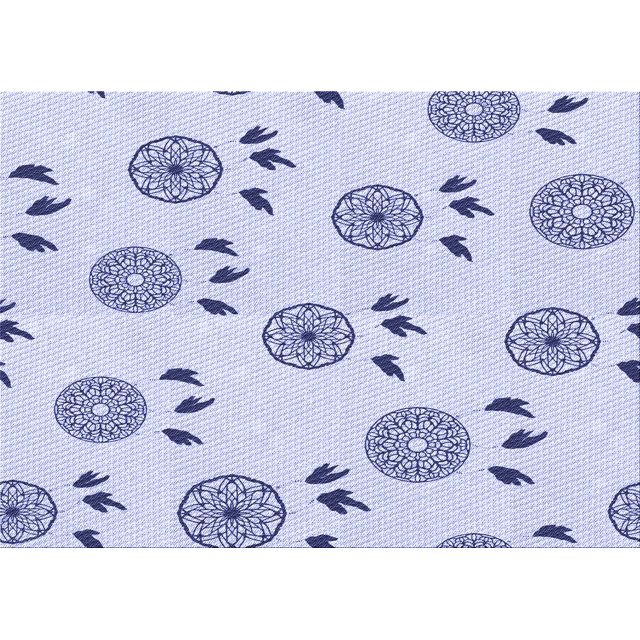 Ahgly Company Machine Washable Indoor Rectangle Transitional Lavender Blue Area Rugs, 2' x 3'