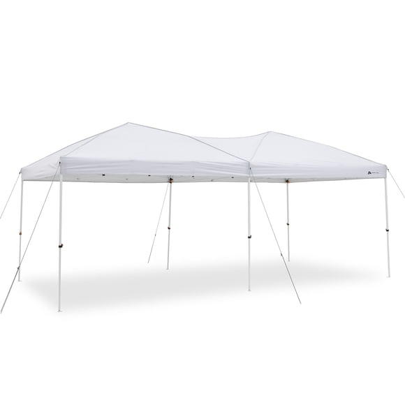 Ozark Trail abri extérieur instantané à pieds droits 20 pi x 10 pi, 200 pi², blanc