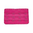 thumbnail image 1 of Langgg Extension Strap Bra Extenders Buckle 4 Hook Breathable Practical Accessories Adjustable Replacement 3 Rows Underwear rose red, 1 of 5