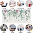 thumbnail image 3 of Eucalyptus Leaf Large Mouse Pad Watercolor Flowers Mouse Pad XXL Green Red Leaves Desk Mat 31.5x15.75 Inch,Spring/Summer Extended Keyboard Mat with Precision Stitched Edges and Non-Slip Rubber Base, 3 of 5