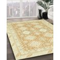 thumbnail image 2 of Ahgly Company Tapis d'Intérieur Ronds Abstraits Kaki et Or, Tapis de Zone Abstraits, 3 Pieds Rond, 2 of 6