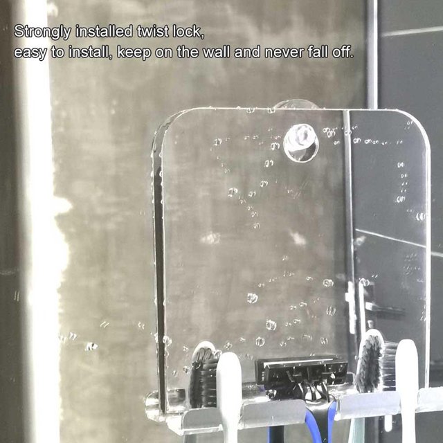 Fogless Shower Shaving Mirror Fogless Shower Shaving Mirror With Squeegee For Bathroom Shavers And Tubs