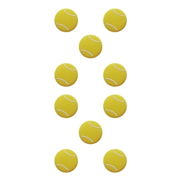 pitrice 5Pcs Tennis Racquets Shock Absorber Dampeners Shock-absorption Vibration Reduction Dampers Buffers Silicone Safe Sports Yellow 2Set