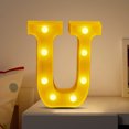 thumbnail image 5 of Chmadoxn LED Letter Lights Sign Light Up For Home Party Wedding Decoration Light Up Letters Alphabet Letter Sign Battery Powered For Christmas Birthday Party Decoration warning light, 5 of 5