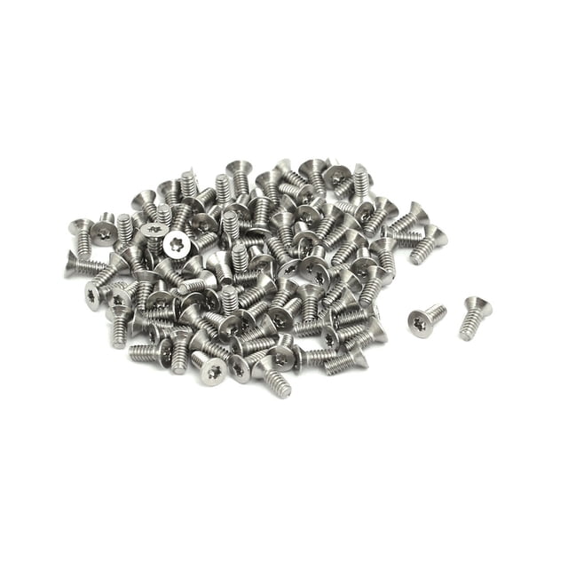 Unique Bargains M1.6x4mm T4 Vis de Tête Torx Plate en Acier Inoxydable 304 100 Pcs