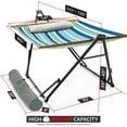 thumbnail image 2 of Tranquillo Unity Support de Hamac Ajustable, Support de Hamac Double en Acier Capacité de 800 Lb pour 2 Personnes, Support Préassemblé de Qualité Supérieure pour Intérieur Extérieur, Feuille Bleue, 2 of 10