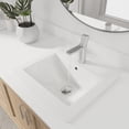 thumbnail image 2 of Stylish Top Mount 21 ¼"W x 18"D White Porcelain Rectangular  Bathroom Sink P-211H Set of 2, 2 of 10