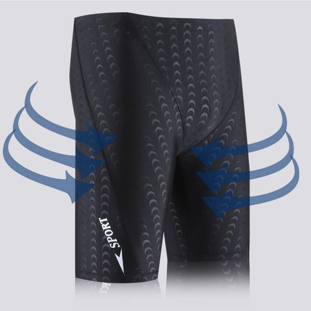LSLJS Men's 5 Points Flat Angle Skin Hot Spring -awkward Adult Solid Color Swimming Shorts, Mens Swimming Trunks