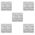 thumbnail image 3 of maskred 2pieces Durable Metal Ruler For Architects Precision Tools For Drawing Drafting Portable Template 1 5Set, 3 of 6