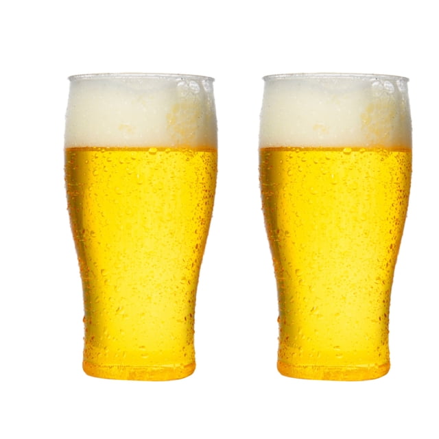 Host Beer Glass, Freezer Gel Chiller Double Wall Plastic Frozen Pint Glass