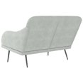 thumbnail image 3 of vidaXL Bench Light Grey 110x76x80 cm Velvet, 3 of 5