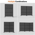 thumbnail image 3 of Modern Shade Écran d'Intimité en Métal 4 X 6 Pi, Panneau Décoratif Modulaire, Clôture Extérieure Autoportante Résistante aux Intempéries et Séparateur de Jardin (Code Métro), 3 of 7
